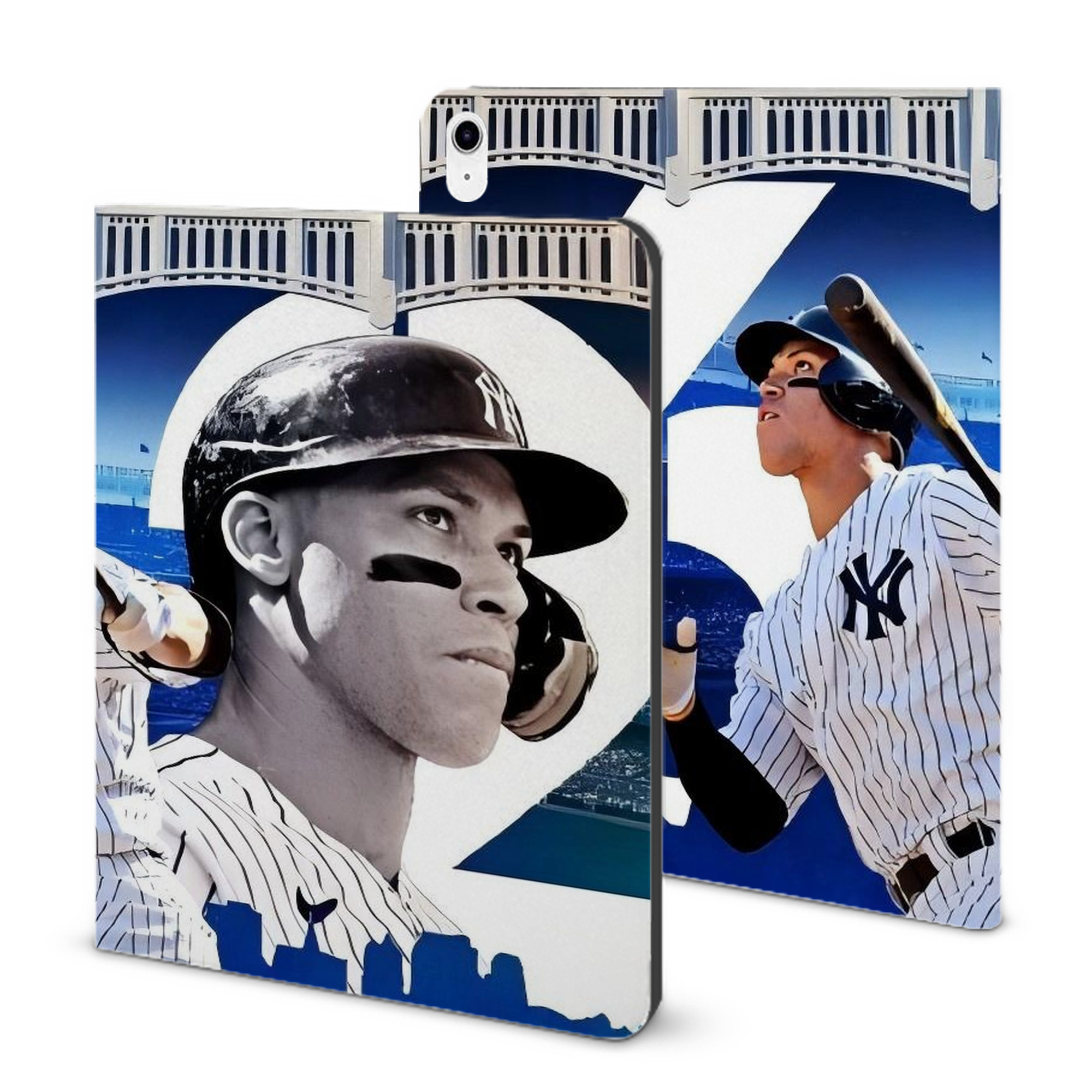 Aaron Judge 62 Home Runs IPad Case Without Pencil Slot – Book-Style Cover With PU Leather & TPU – Slim, Durable, Scratch-Resistant, Full Protection & Easy Access